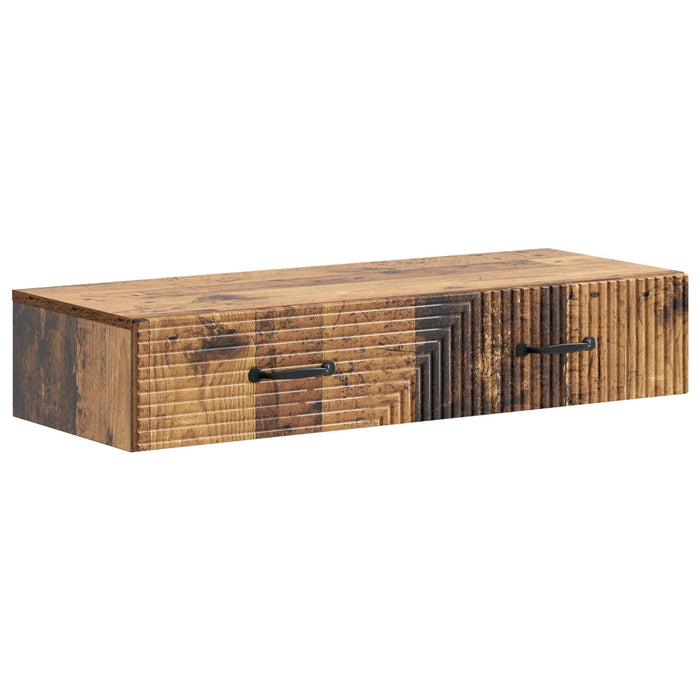 Masă laterală montată pe perete Lemn vechi 87,5 x 34,5 x 17 cm - WALTI WALTI