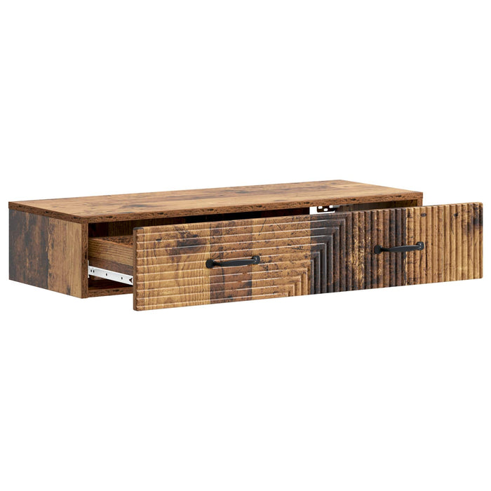 Masă laterală montată pe perete Lemn vechi 87,5 x 34,5 x 17 cm - WALTI WALTI
