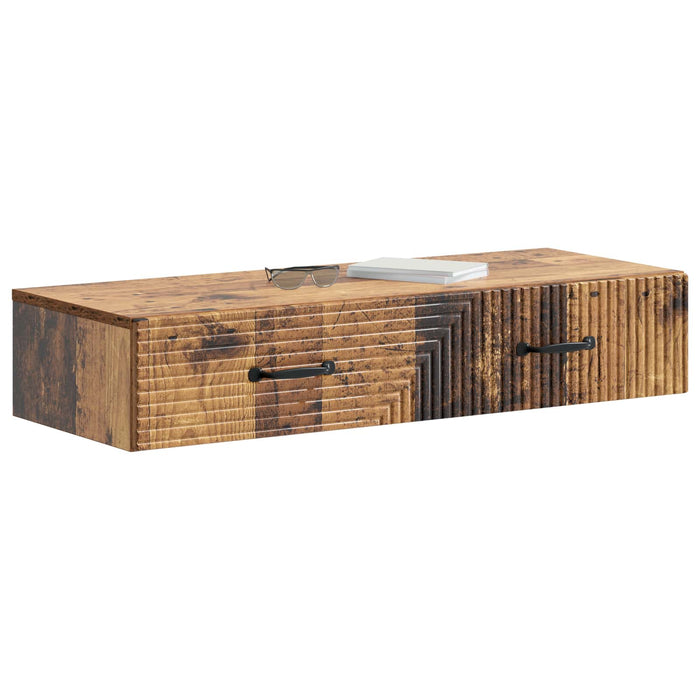 Masă laterală montată pe perete Lemn vechi 87,5 x 34,5 x 17 cm - WALTI WALTI
