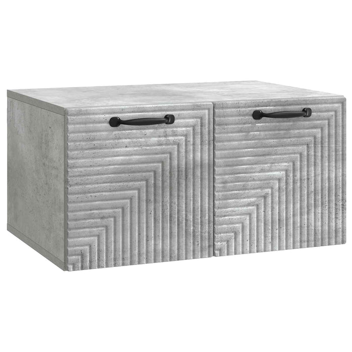 Oglindă TV montată pe perete Gri Beton 59,5 x 41 x 30 cm - WALTI WALTI