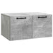 Oglindă TV montată pe perete Gri Beton 59,5 x 41 x 30 cm - WALTI WALTI