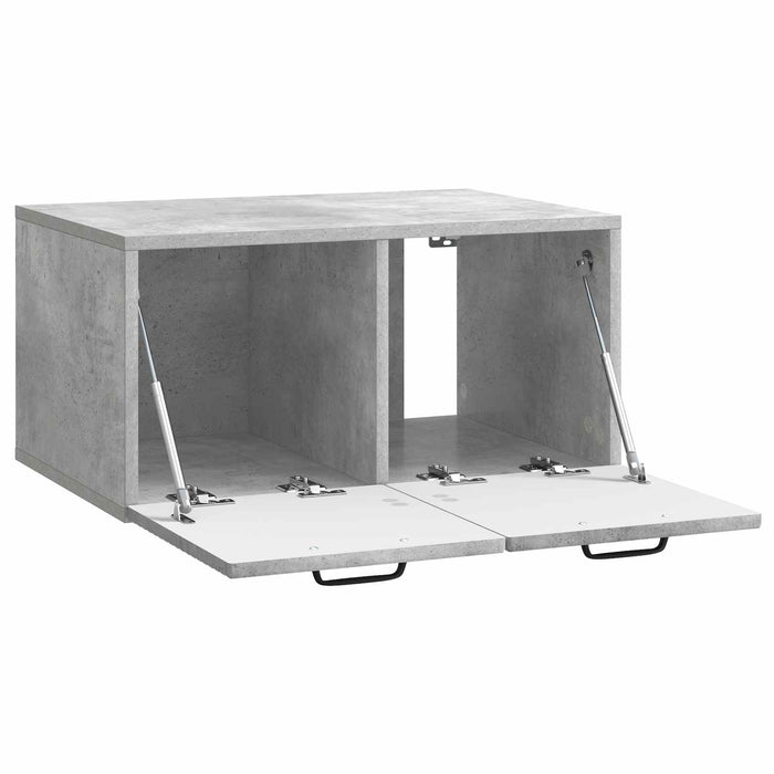 Oglindă TV montată pe perete Gri Beton 59,5 x 41 x 30 cm - WALTI WALTI