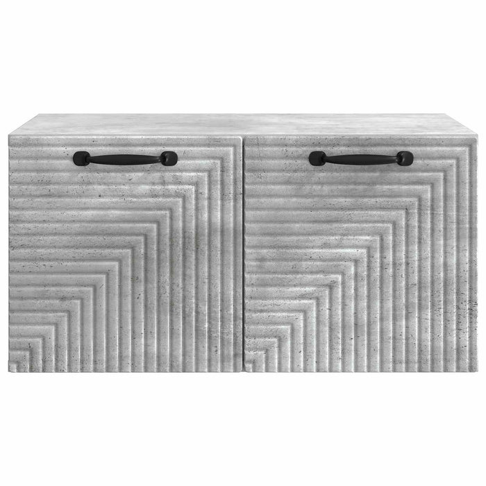 Oglindă TV montată pe perete Gri Beton 59,5 x 41 x 30 cm - WALTI WALTI
