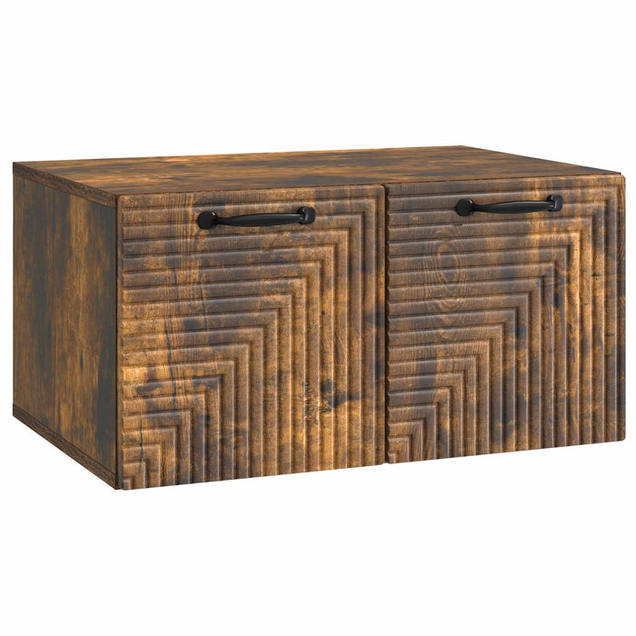 Oglindă TV montată pe perete Stejar fumuriu 59,5 x 41 x 30 cm - WALTI WALTI