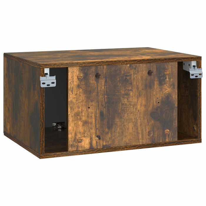 Oglindă TV montată pe perete Stejar fumuriu 59,5 x 41 x 30 cm - WALTI WALTI