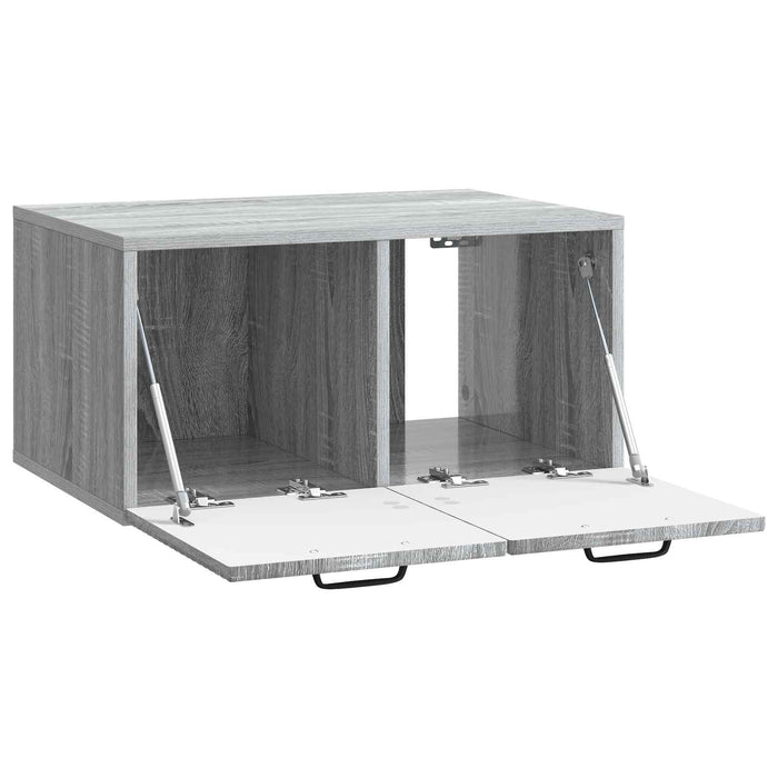 Oglindă TV montată pe perete Sonoma gri 59,5 x 41 x 30 cm - WALTI WALTI
