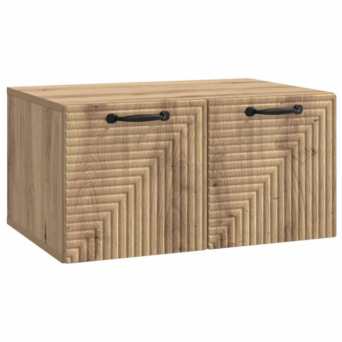 Oglindă TV montată pe perete Stejar Artizanal 59,5 x 41 x 30 cm - WALTI WALTI