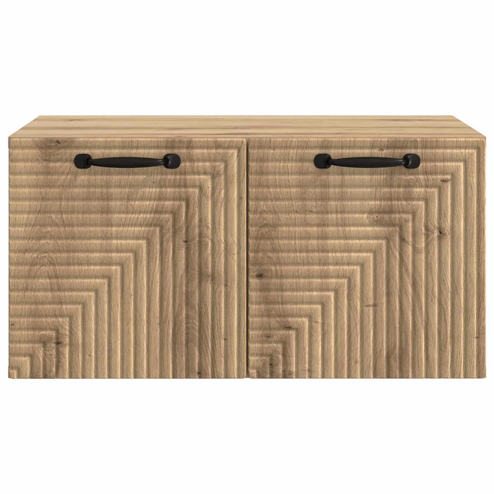 Oglindă TV montată pe perete Stejar Artizanal 59,5 x 41 x 30 cm - WALTI WALTI