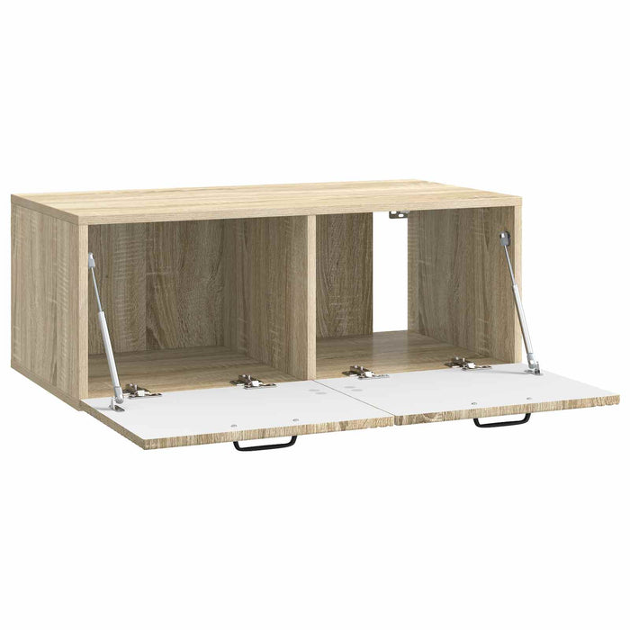 Oglindă TV montată pe perete Stejar Sonoma 78,5 x 41 x 30 cm - WALTI WALTI