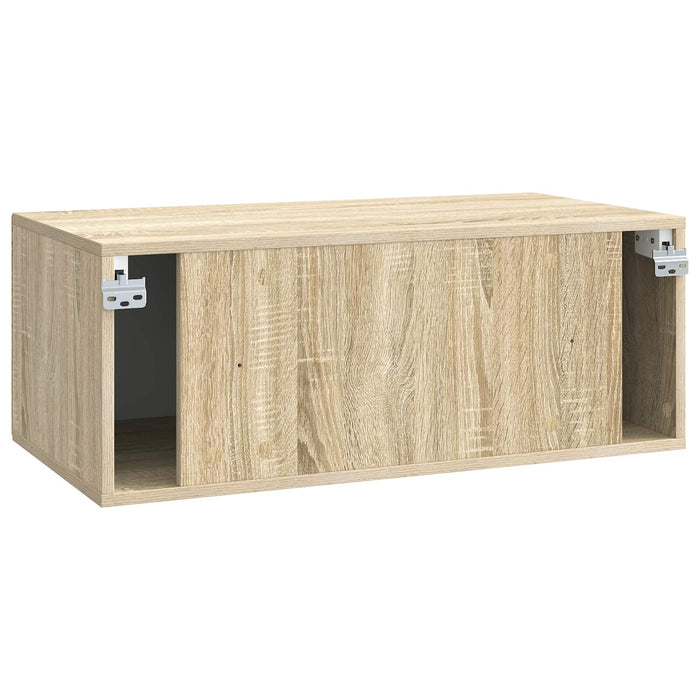 Oglindă TV montată pe perete Stejar Sonoma 78,5 x 41 x 30 cm - WALTI WALTI