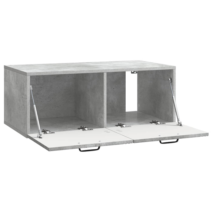 Oglindă TV montată pe perete Gri Beton 78,5 x 41 x 30 cm - WALTI WALTI