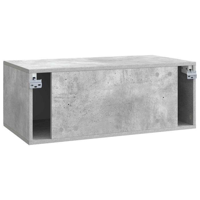 Oglindă TV montată pe perete Gri Beton 78,5 x 41 x 30 cm - WALTI WALTI