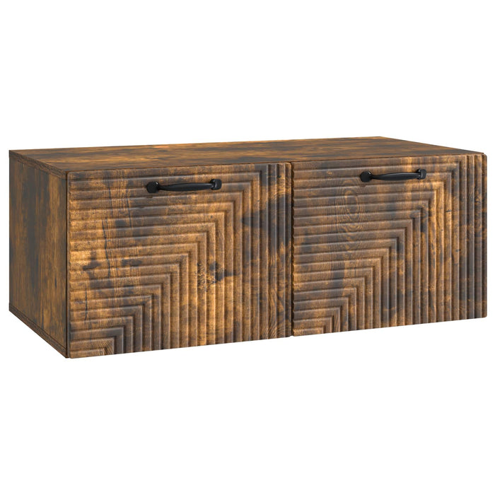 Oglindă TV montată pe perete Stejar fumuriu 78,5 x 41 x 30 cm - WALTI WALTI