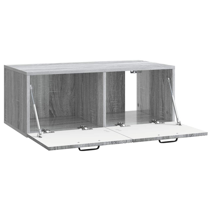 Oglindă TV montată pe perete Sonoma gri 78,5 x 41 x 30 cm - WALTI WALTI