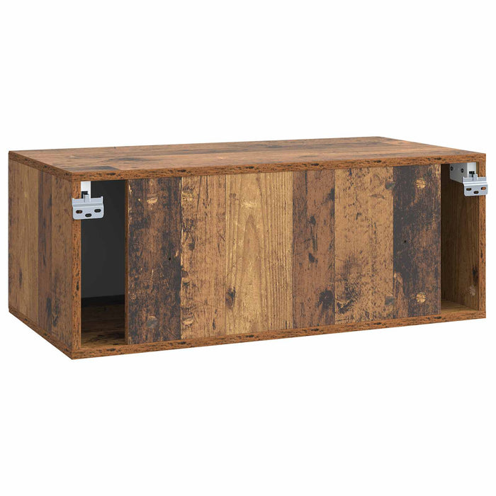 Oglindă TV montată pe perete Lemn vechi 78,5 x 41 x 30 cm - WALTI WALTI