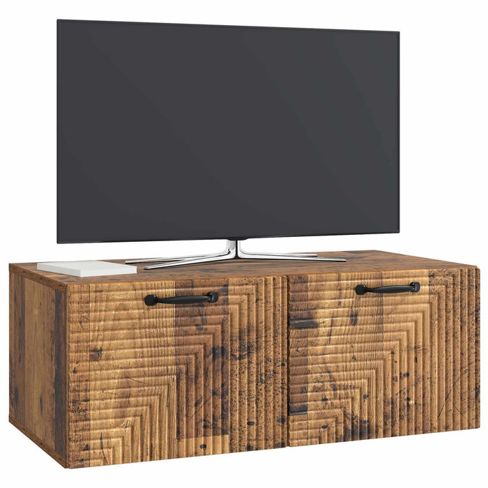 Oglindă TV montată pe perete Lemn vechi 78,5 x 41 x 30 cm - WALTI WALTI