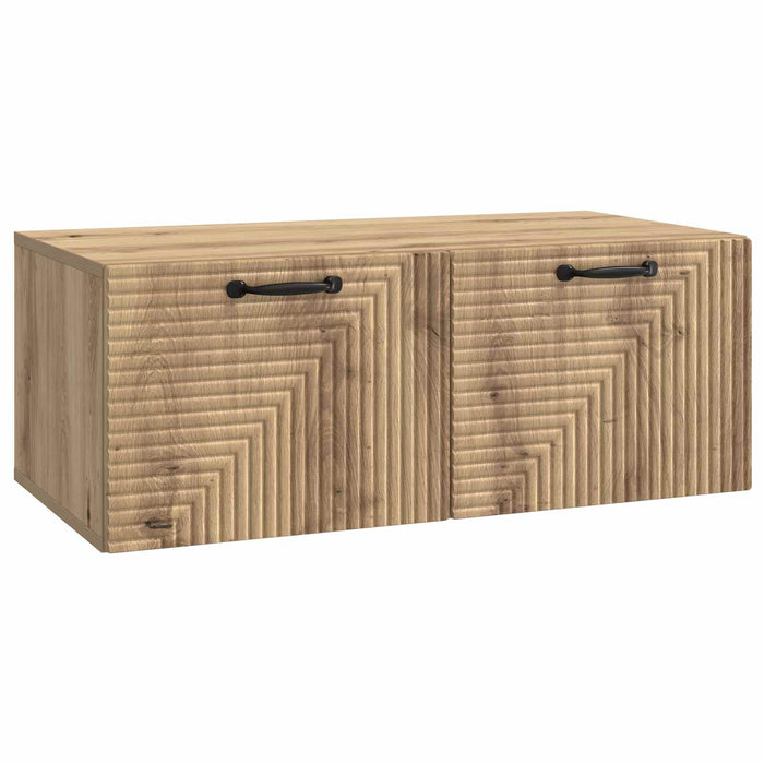 Oglindă TV montată pe perete Stejar Artizanal 78,5 x 41 x 30 cm - WALTI WALTI