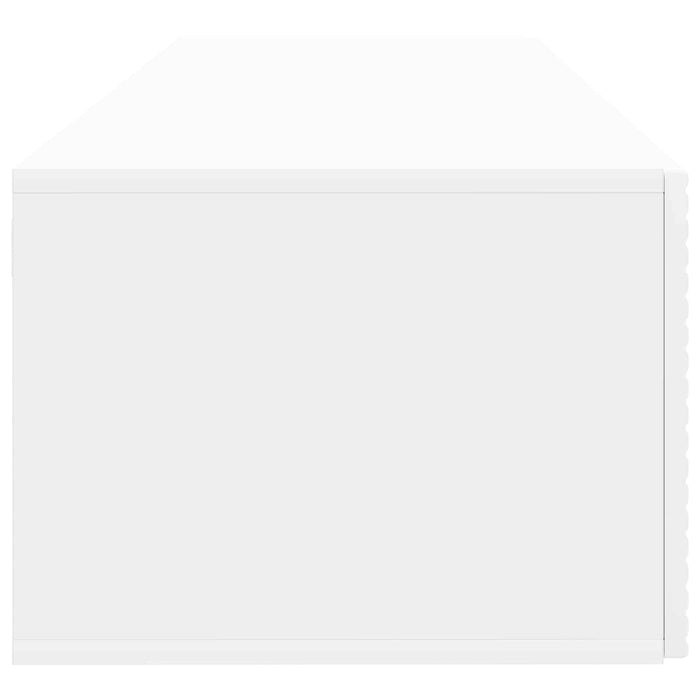 Oglindă TV montată pe perete Alb 98 x 41 x 30 cm Lemn prelucrat - WALTI WALTI