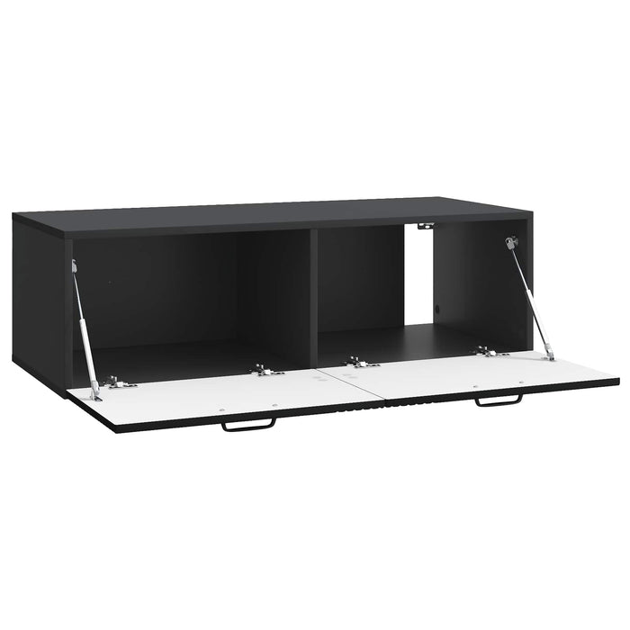 Oglindă TV montată pe perete Pe perete Negru 98 x 41 x 30 cm - WALTI WALTI
