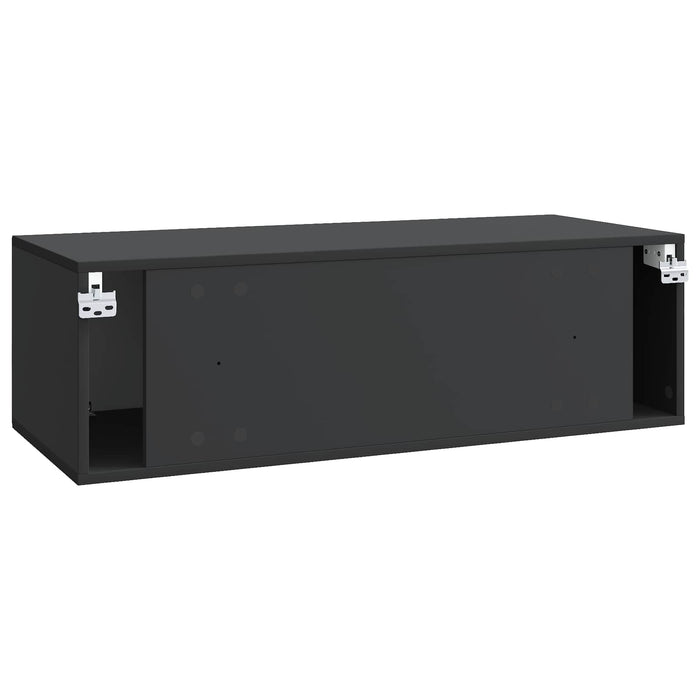 Oglindă TV montată pe perete Pe perete Negru 98 x 41 x 30 cm - WALTI WALTI
