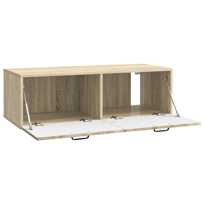 Oglindă TV montată pe perete Stejar Sonoma 98 x 41 x 30 cm - WALTI WALTI
