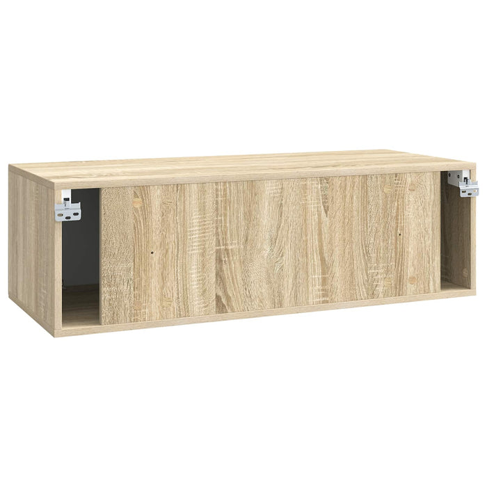 Oglindă TV montată pe perete Stejar Sonoma 98 x 41 x 30 cm - WALTI WALTI