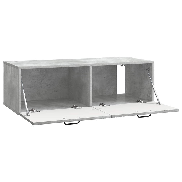 Oglindă TV montată pe perete Gri Beton 98 x 41 x 30 cm - WALTI WALTI