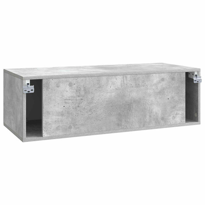 Oglindă TV montată pe perete Gri Beton 98 x 41 x 30 cm - WALTI WALTI