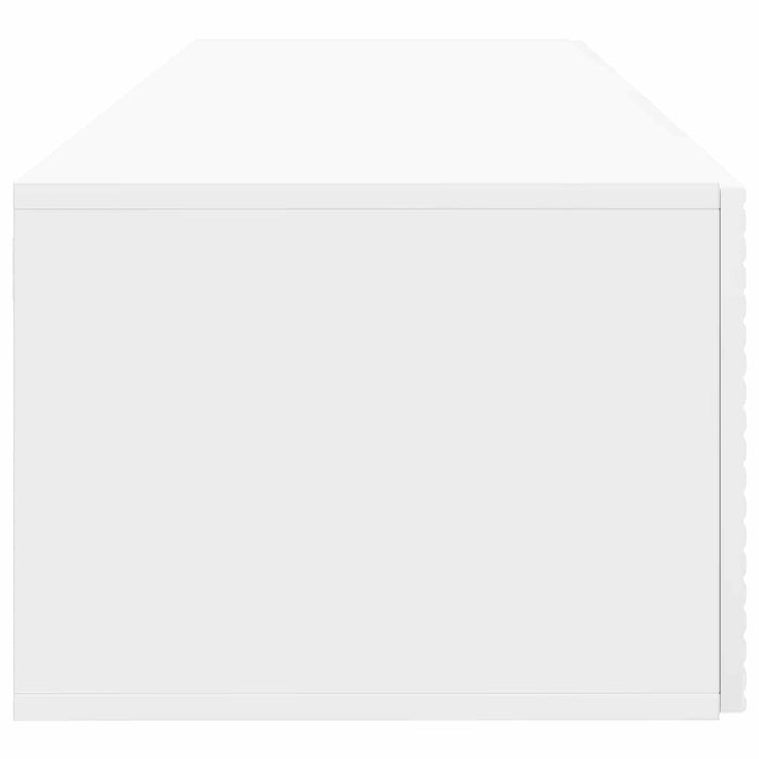 Oglindă TV montată pe perete Alb foarte lucios 98 x 41 x 30 cm - WALTI WALTI