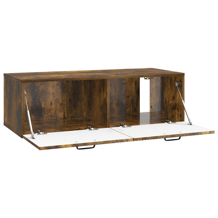Oglindă TV montată pe perete Stejar fumuriu 98 x 41 x 30 cm - WALTI WALTI