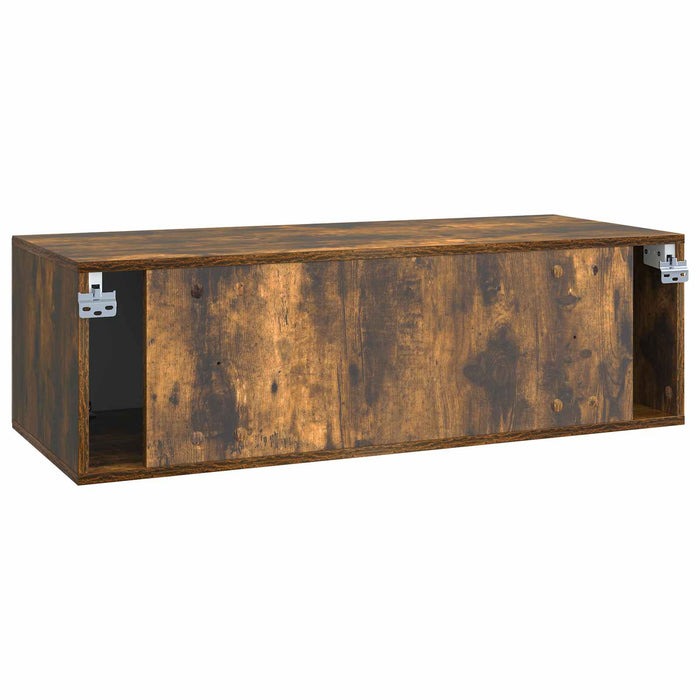 Oglindă TV montată pe perete Stejar fumuriu 98 x 41 x 30 cm - WALTI WALTI