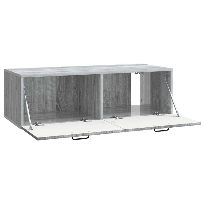 Oglindă TV montată pe perete Sonoma gri 98 x 41 x 30 cm - WALTI WALTI