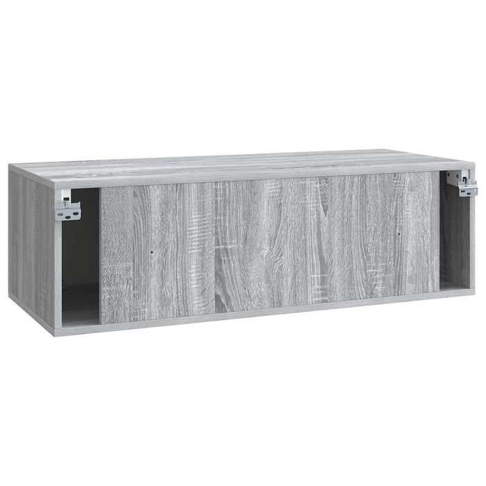 Oglindă TV montată pe perete Sonoma gri 98 x 41 x 30 cm - WALTI WALTI