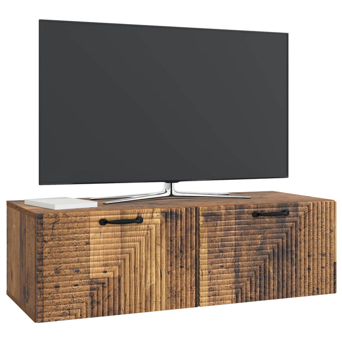 Oglindă TV montată pe perete Lemn vechi 98 x 41 x 30 cm - WALTI WALTI
