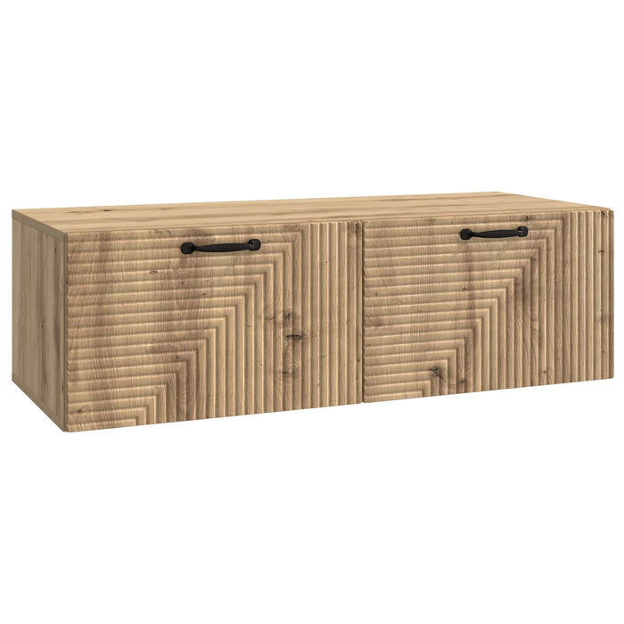 Oglindă TV montată pe perete Stejar Artizanal 98 x 41 x 30 cm - WALTI WALTI