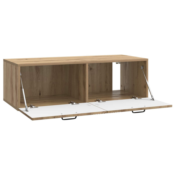 Oglindă TV montată pe perete Stejar Artizanal 98 x 41 x 30 cm - WALTI WALTI
