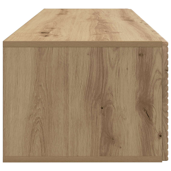 Oglindă TV montată pe perete Stejar Artizanal 98 x 41 x 30 cm - WALTI WALTI