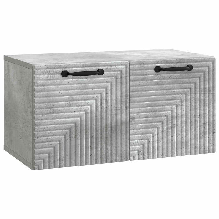 Oglindă TV montată pe perete Gri Beton 59,5 x 31 x 30 cm - WALTI WALTI