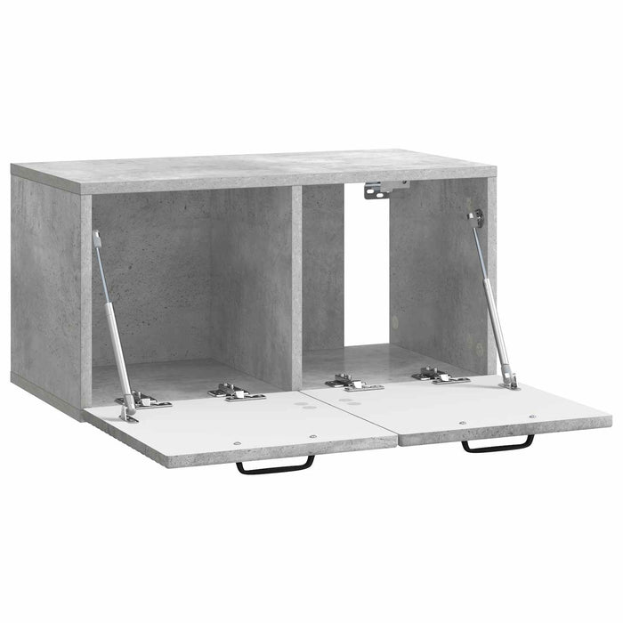 Oglindă TV montată pe perete Gri Beton 59,5 x 31 x 30 cm - WALTI WALTI