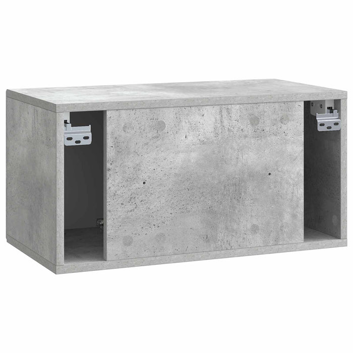 Oglindă TV montată pe perete Gri Beton 59,5 x 31 x 30 cm - WALTI WALTI