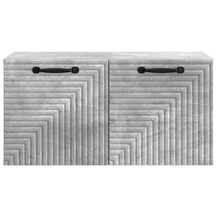 Oglindă TV montată pe perete Gri Beton 59,5 x 31 x 30 cm - WALTI WALTI