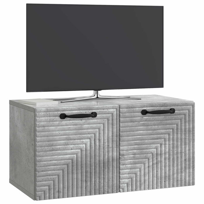 Oglindă TV montată pe perete Gri Beton 59,5 x 31 x 30 cm - WALTI WALTI