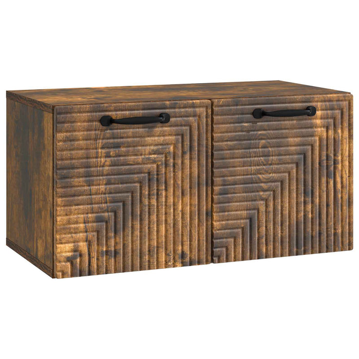 Oglindă TV montată pe perete Stejar fumuriu 59,5 x 31 x 30 cm - WALTI WALTI