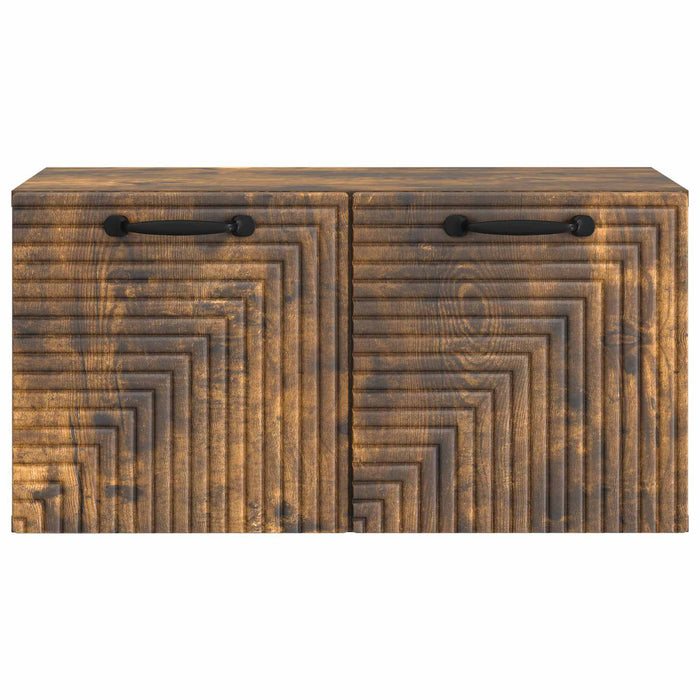 Oglindă TV montată pe perete Stejar fumuriu 59,5 x 31 x 30 cm - WALTI WALTI