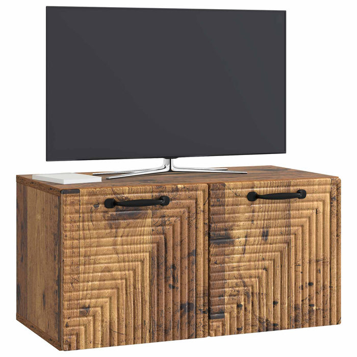 Oglindă TV montată pe perete Lemn vechi 59,5 x 31 x 30 cm - WALTI WALTI