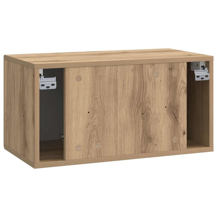 Oglindă TV montată pe perete Stejar Artizanal 59,5 x 31 x 30 cm - WALTI WALTI