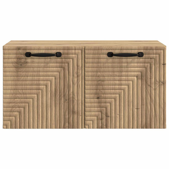 Oglindă TV montată pe perete Stejar Artizanal 59,5 x 31 x 30 cm - WALTI WALTI