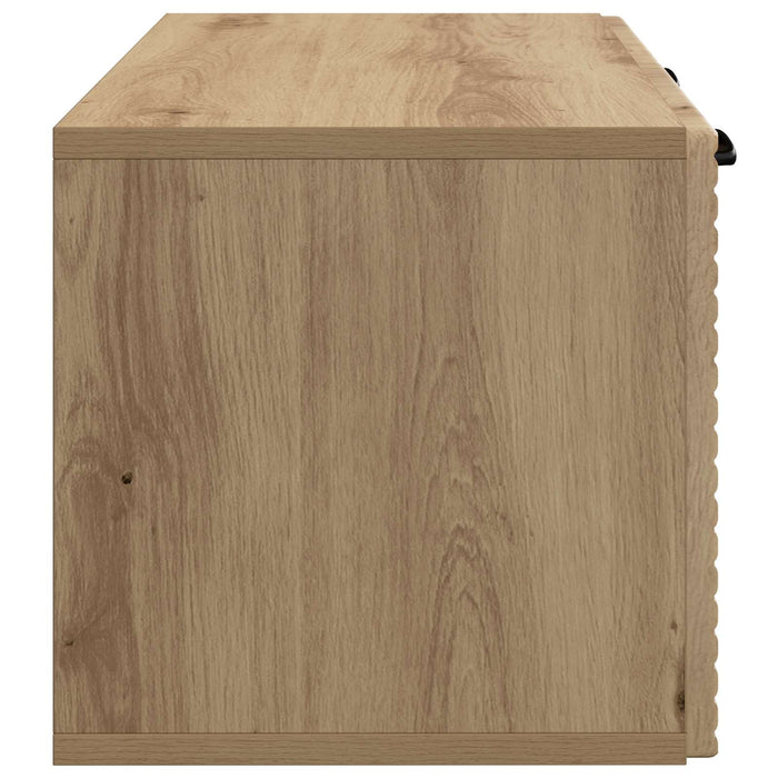 Oglindă TV montată pe perete Stejar Artizanal 59,5 x 31 x 30 cm - WALTI WALTI