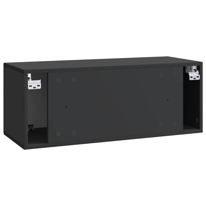Oglindă TV montată pe perete Pe perete Negru 78,5 x 31 x 30 cm - WALTI WALTI