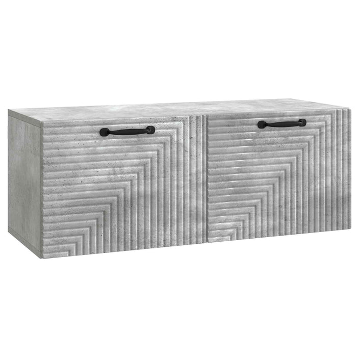 Oglindă TV montată pe perete Gri Beton 78,5 x 31 x 30 cm - WALTI WALTI